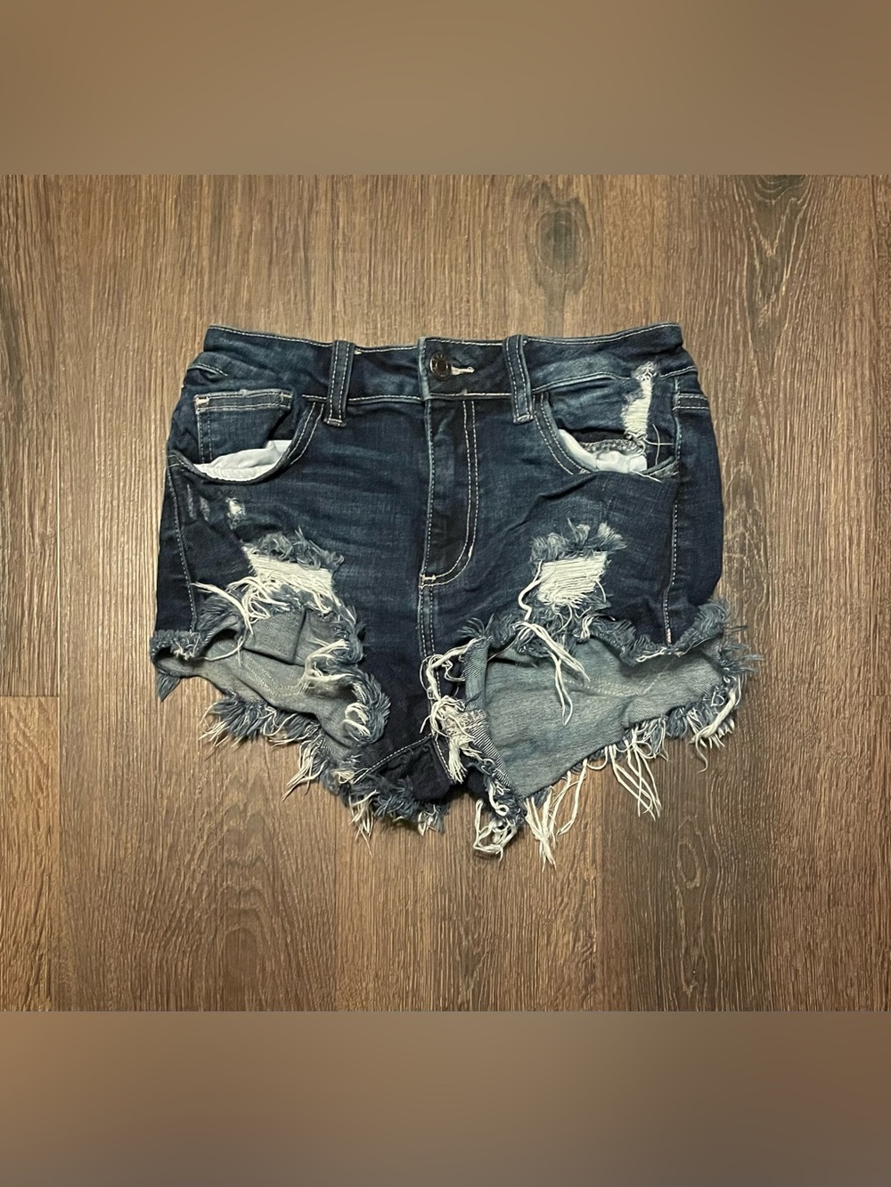 Cello denim Jean shorts with frayed hem size 3